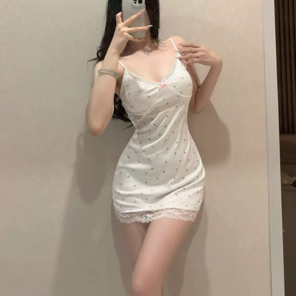 Floral suspender dress S445 - Image 4